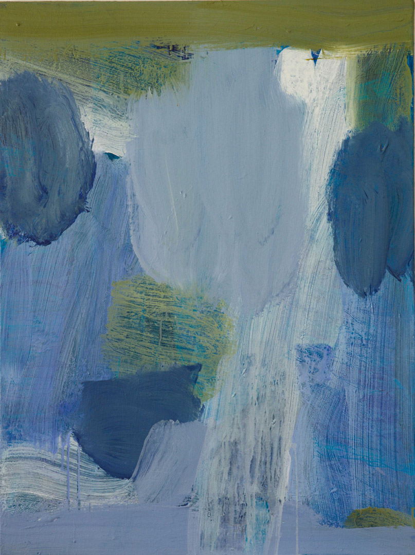 Flowing 2020 | Amy Clarke | Acrylic on canvas | 76 x 102 cm framed in oak