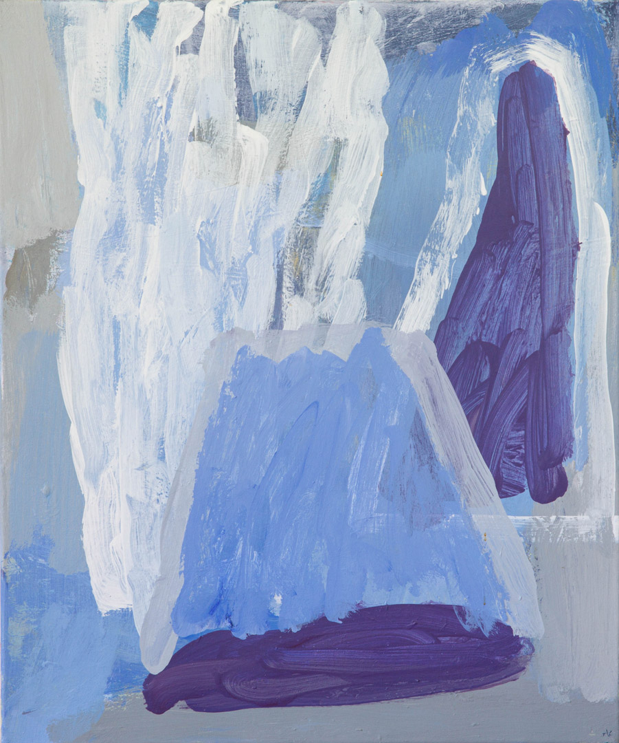 Moreton views 2020 | Amy Clarke | Acrylic on canvas | 51 x 61 cm framed in oak