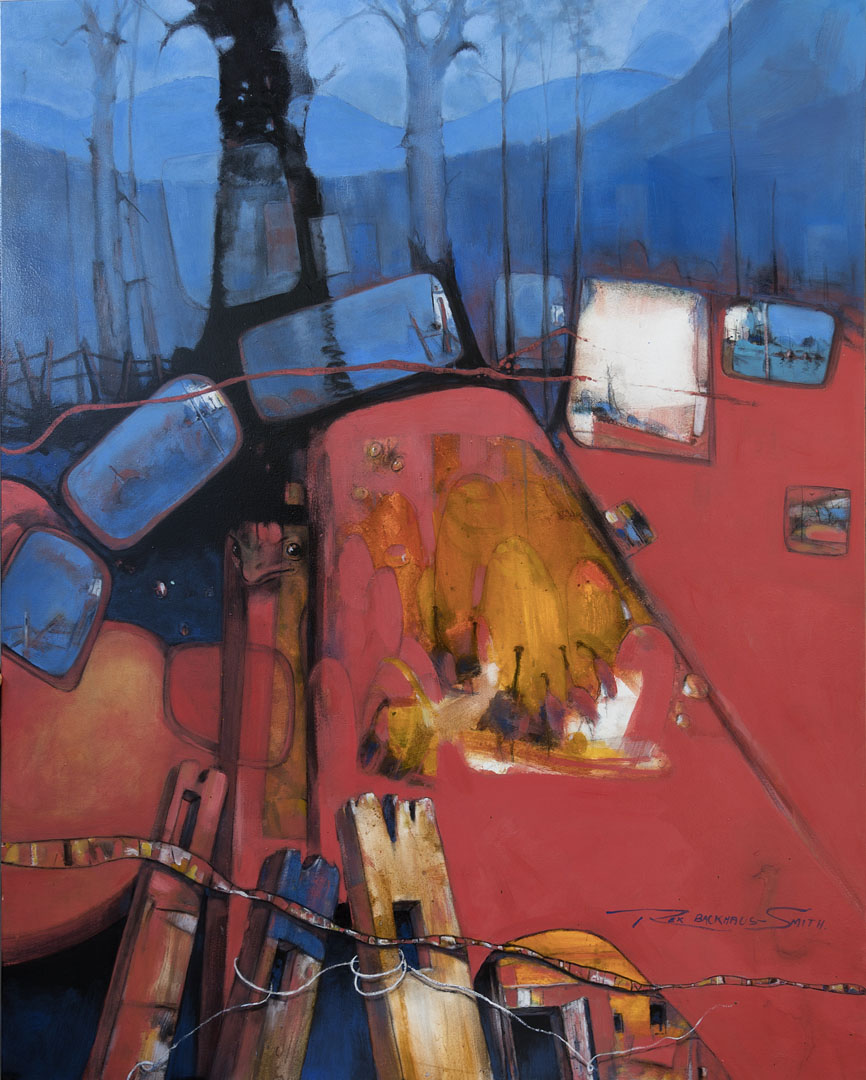 Where the Pinnacles Mound | Rex Backhaus-Smith | Acrylic on canvas | 150 x 120 cm | SOLD