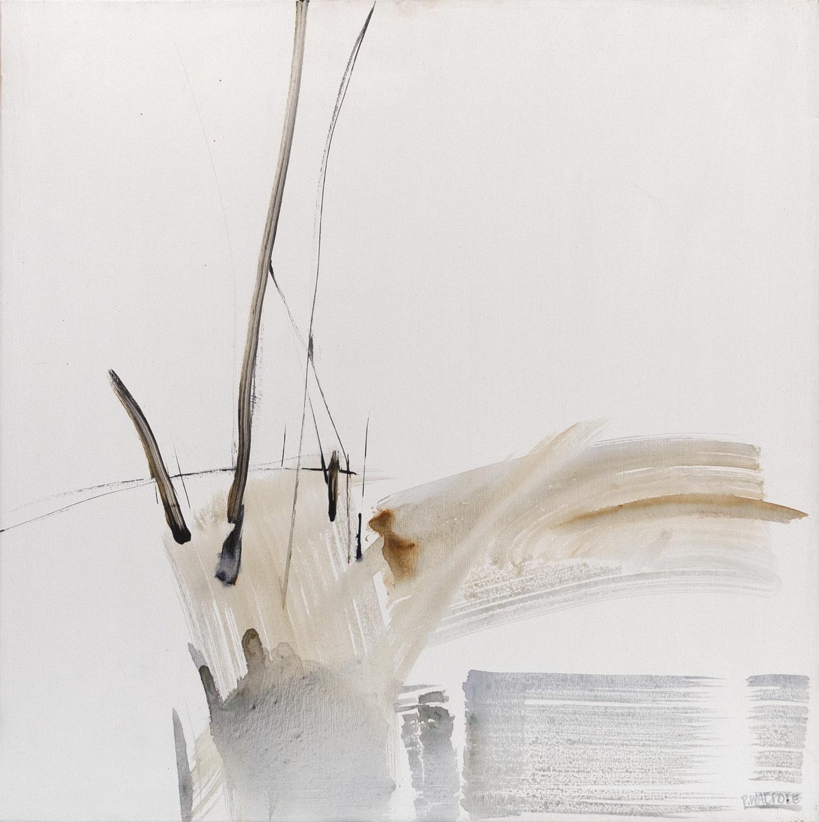 Silence | Pam Walpole | Mixed media on canvas | 76 x 76 cm | SOLD