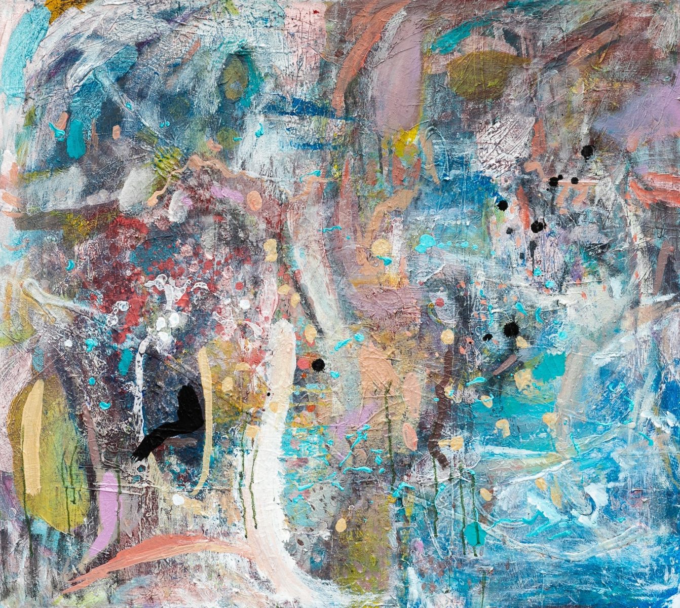 Underwater daydream | Rosie Lloyd-Giblett | Acrylic on canvas | 86 x 96 cm | $3300