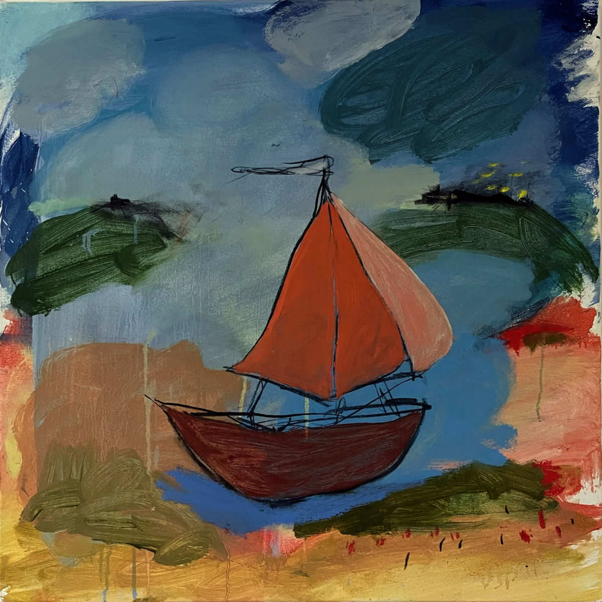 Tiny Boat 2022 | Sue Gill | Oil on canvas | 81 x 61 cm | SOLD