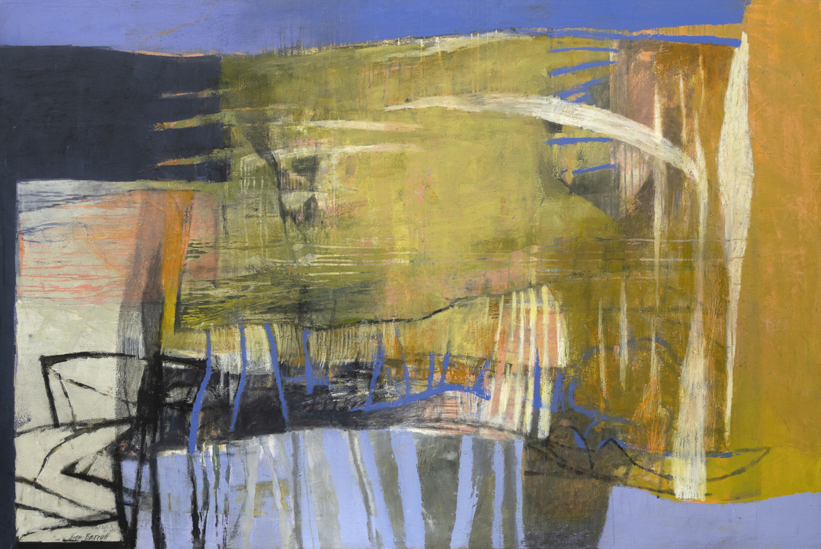 The Silence 2022 | Kym Barrett | Oils and cold wax medium on canvas | 120 x 180 cm | $5900