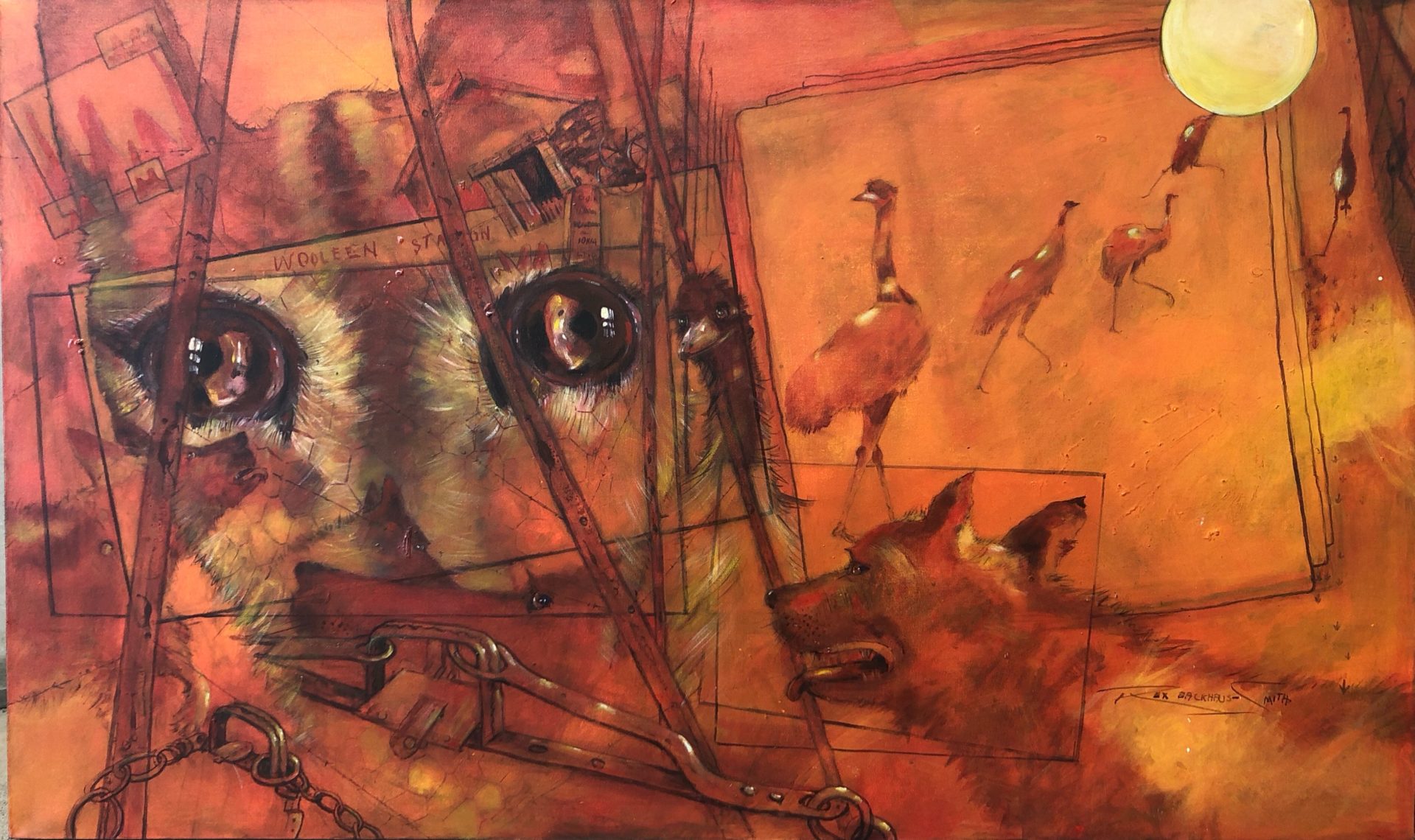Dingo | Rex Backhaus-Smith | Acrylic on canvas | 91 x 152.5 cm | $12,000