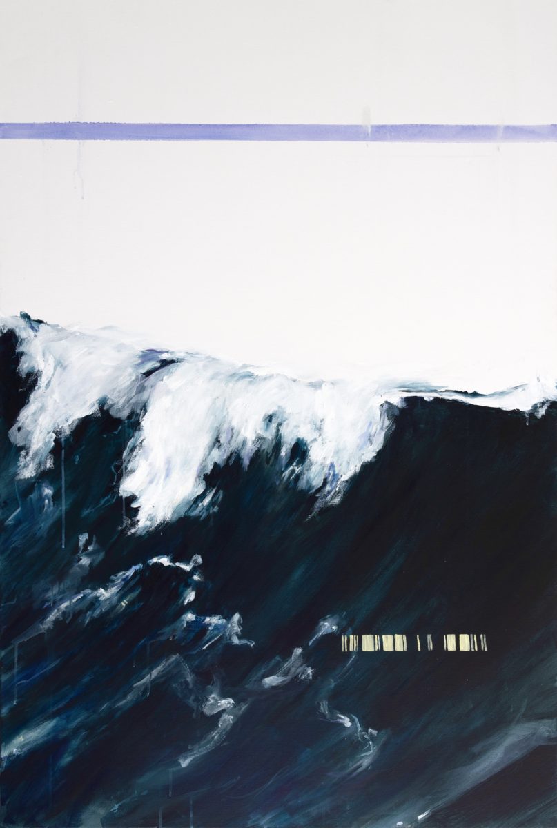 Rogue Wave 2022 | Shyanne Clarke | Acrylic on canvas | 152.5 x 101.5 cm | $2400