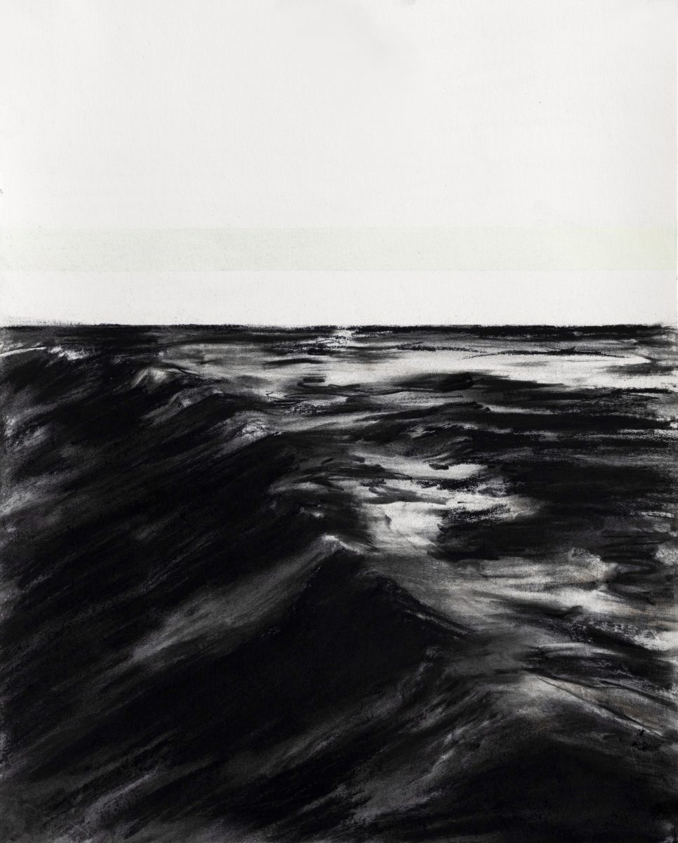 Voyager 2022 | Shyanne Clarke | Charcoal and ink on paper | 72 x 52 cm, framed in oak | SOLD