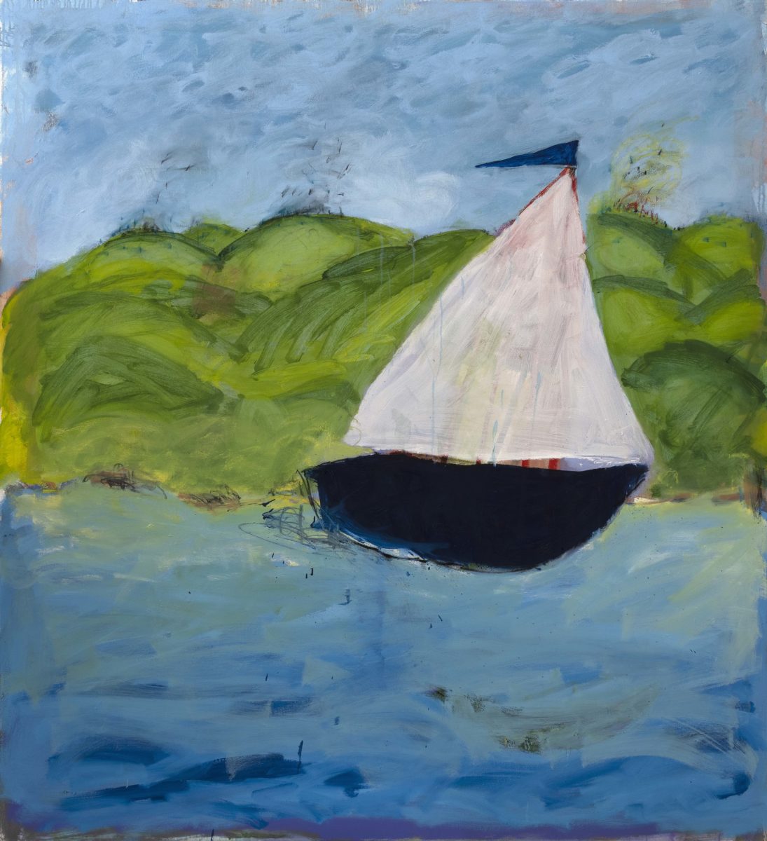 Solo Journey 2022 | Sue Gill | Oil on canvas | 150 x 137 cm | $4800