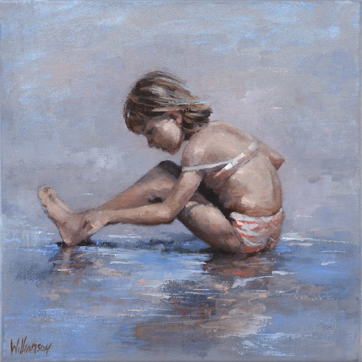 On the sand | Jan Williamson | oil on canvas | 30 x 30 cm | SOLD