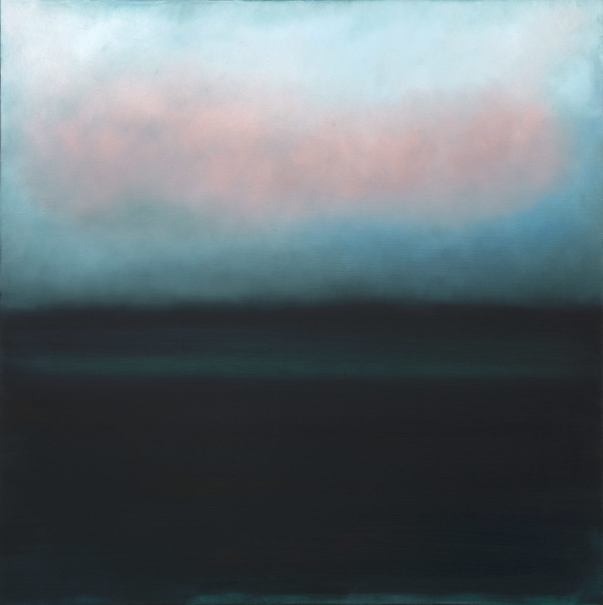 Last Light 2022 | Prue Clay | Oil on canvas | 100 x 100 cm | $2800