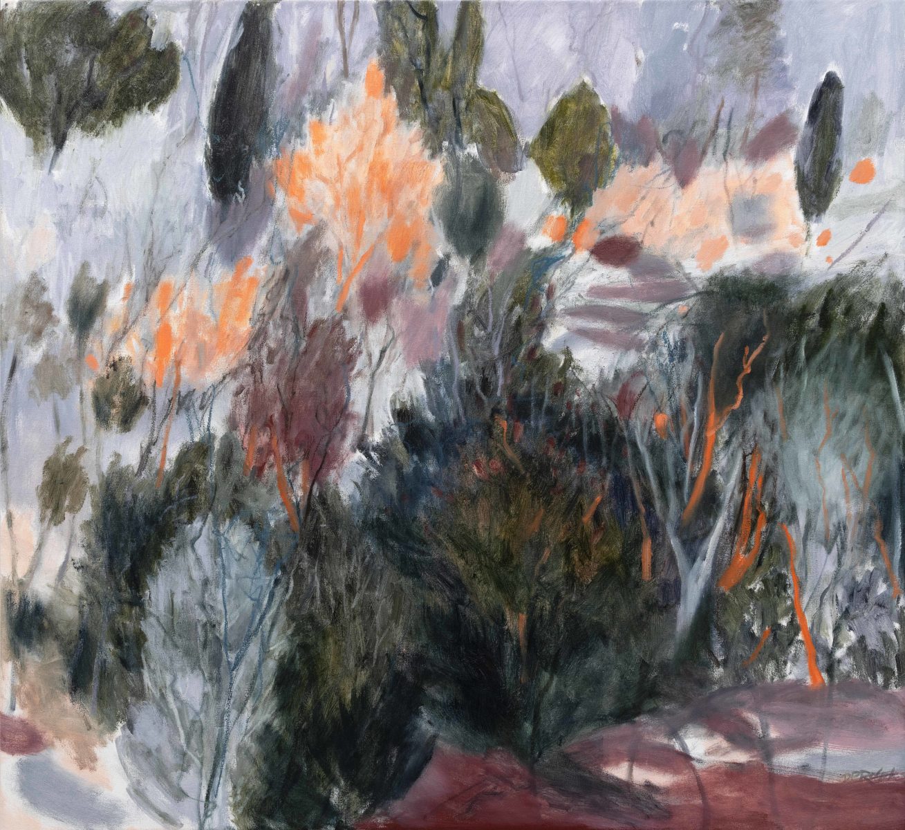 After the Burn - Peregian Beach 2020 | Des Rolph | oil on canvas | 120 x 130 cm | $6500