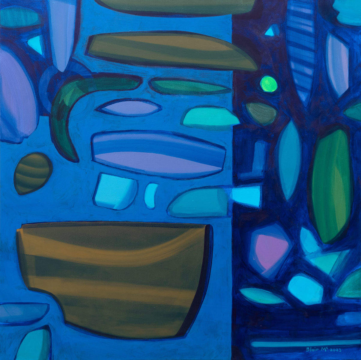 Boreen Point #3 2023 | Blair McNamara | acrylic on canvas | 120 x 120 cm | $5200