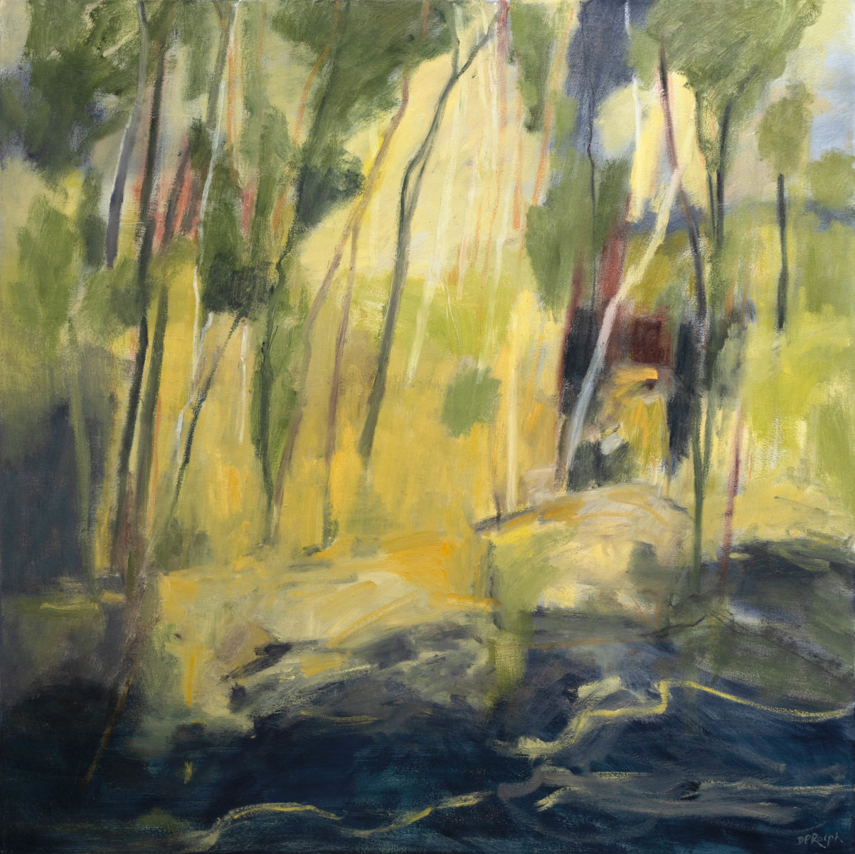 Cliff Face, Wappa Falls 2020 | Des Rolph | oil on canvas | 120 x 120 cm | $6500