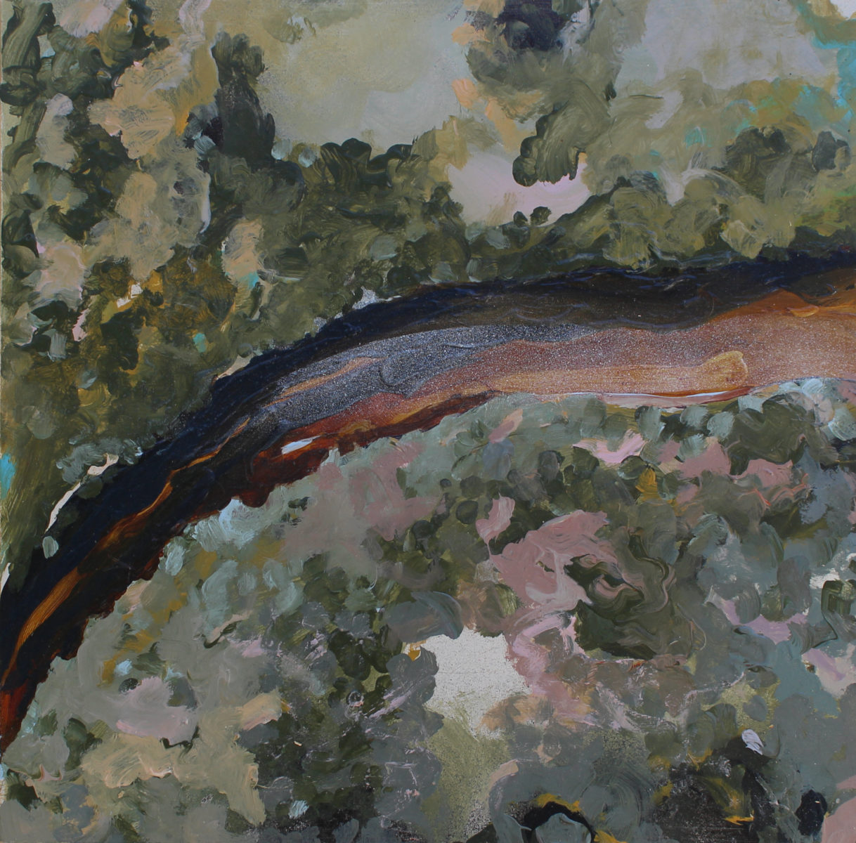 Eenie Creek, Noosa 2023 | John Waldron | acrylic on board | 45 x 45 cm, framed | $400