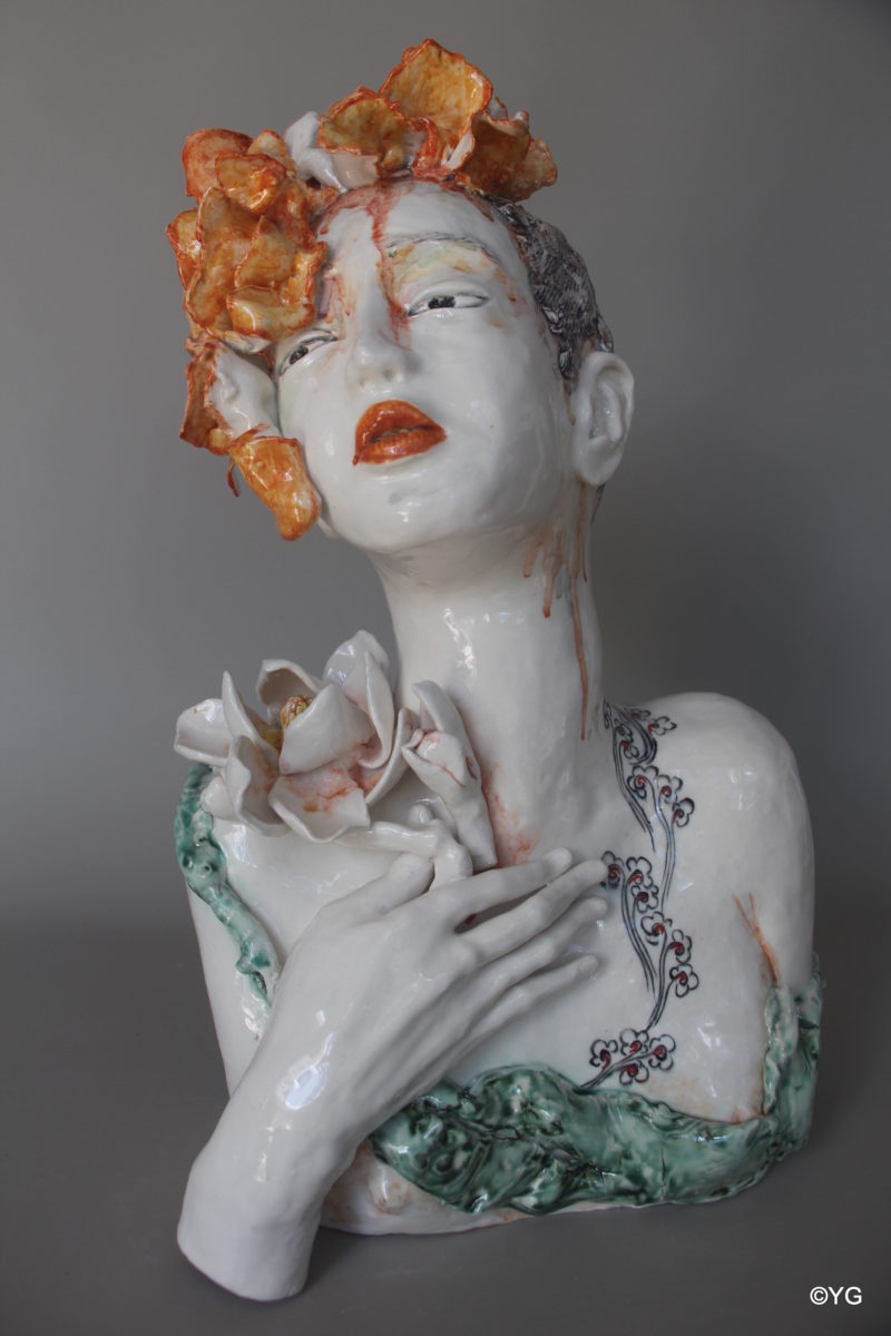Would You Take Me Home 2022 | Yeats Gruin | Porcelain bust | 52 x 26 cm | $3500