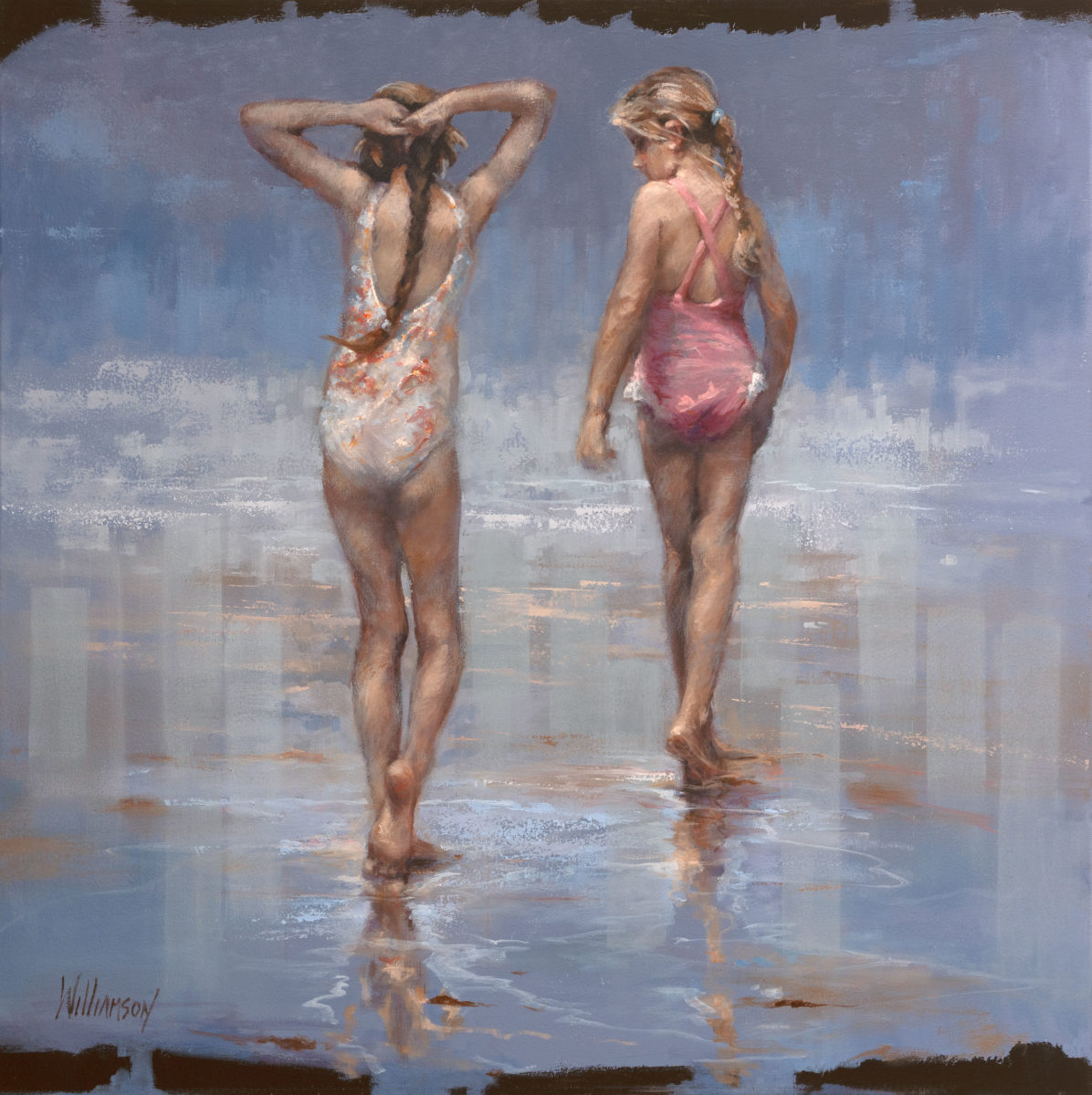 Waters edge | Jan Williamson | oil on canvas | 76 x 76 cm | $5,800