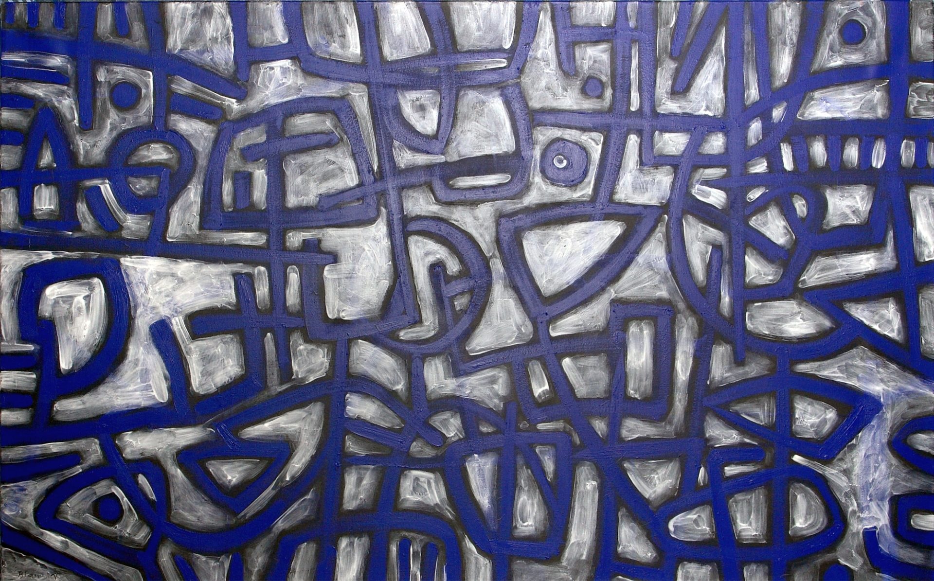 MOONLIGHT WALK 2005 | Blair McNamara | mixed media on canvas | 100 X 150 cm | $3900