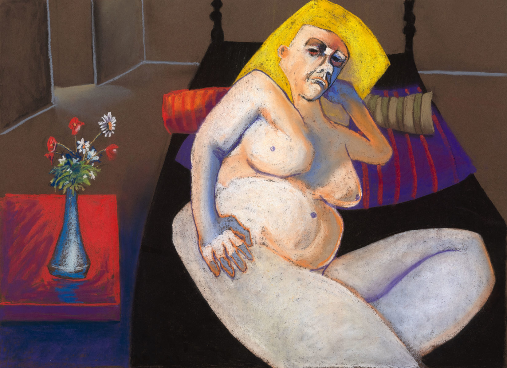The Black Bed | Bob Smith | Soft pastels on paper | unframed | $1500