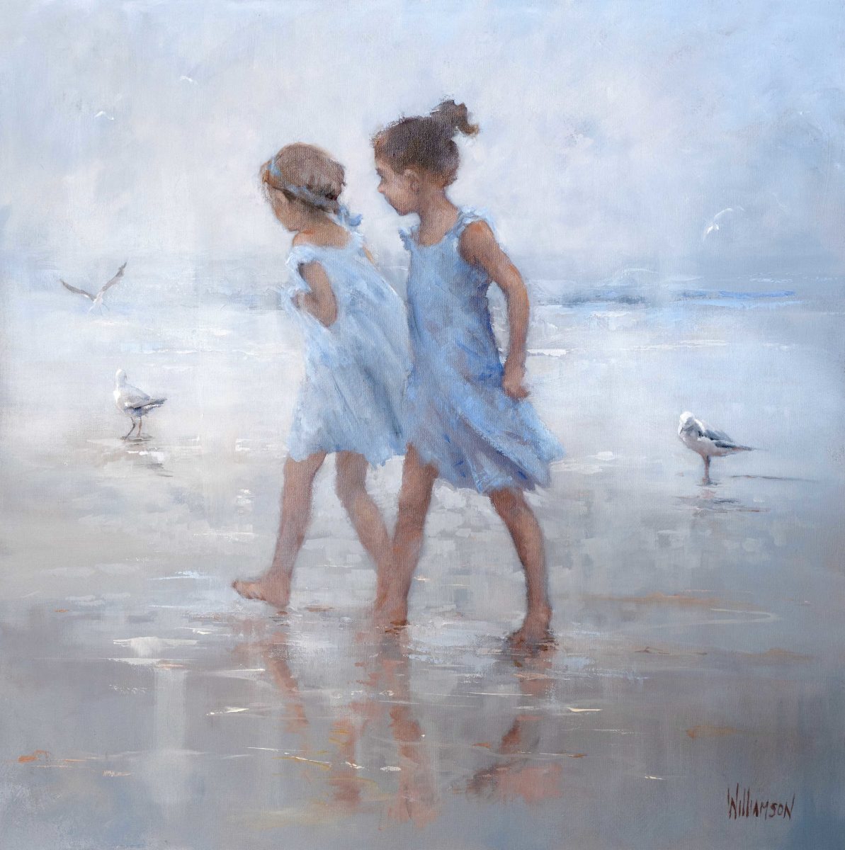 Beach Walk | Jan Williamson | Oil on canvas | 76 x 76 cm | $7,000