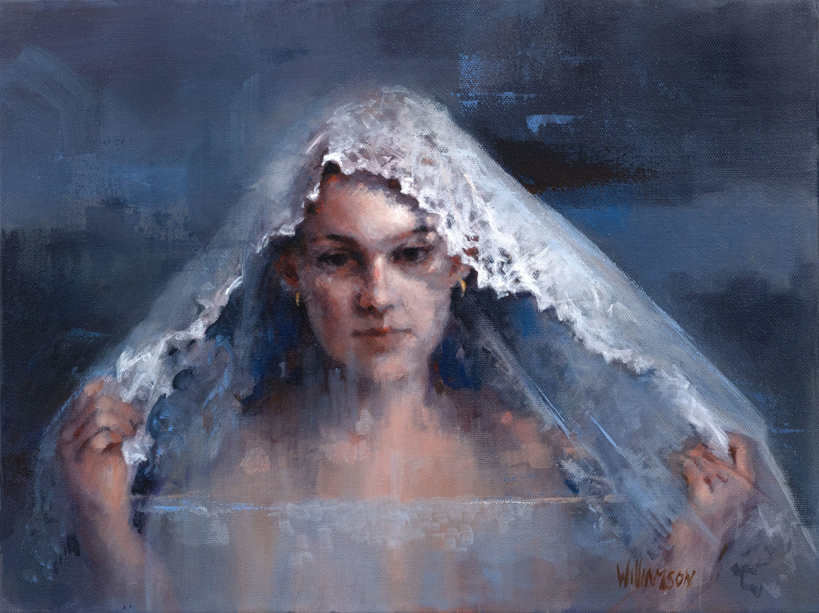 Lace Veil | Jan Williamson | Oil on canvas | 31 x 41 cm | $3,900