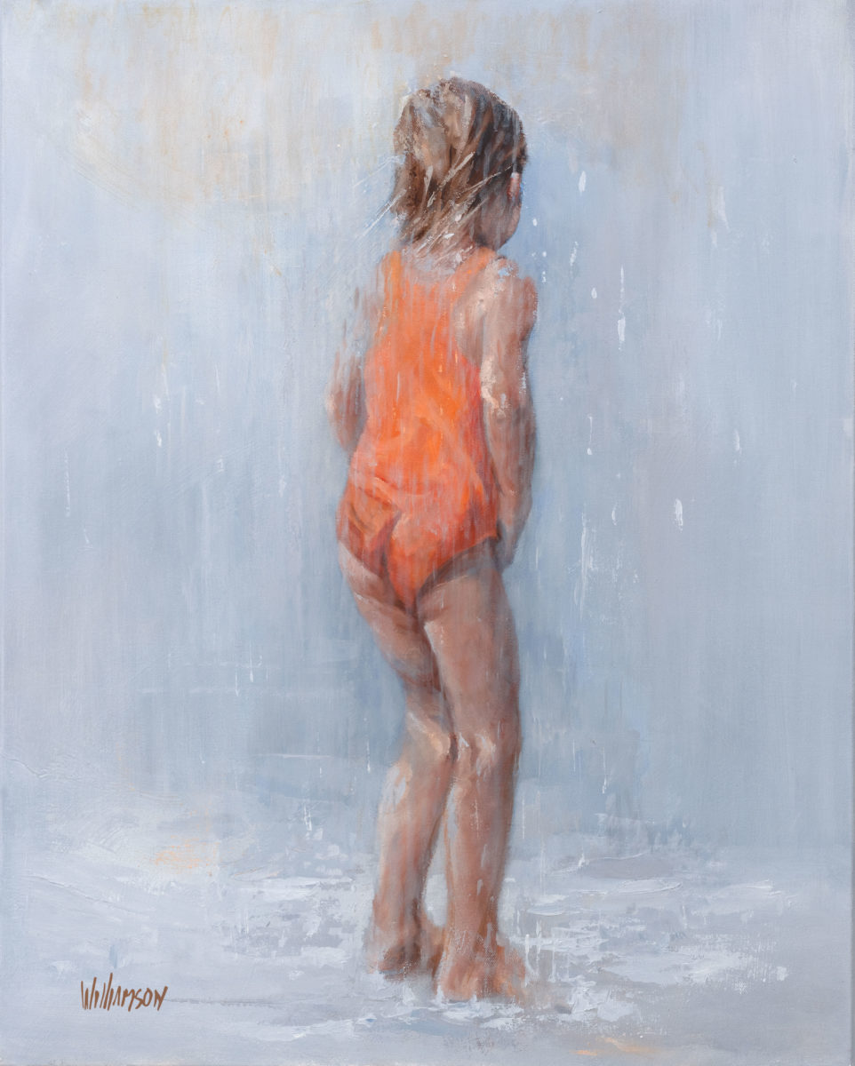 Orange Swimmers | Jan Williamson | Oil on canvas | 76 x 61 cm | $6,500