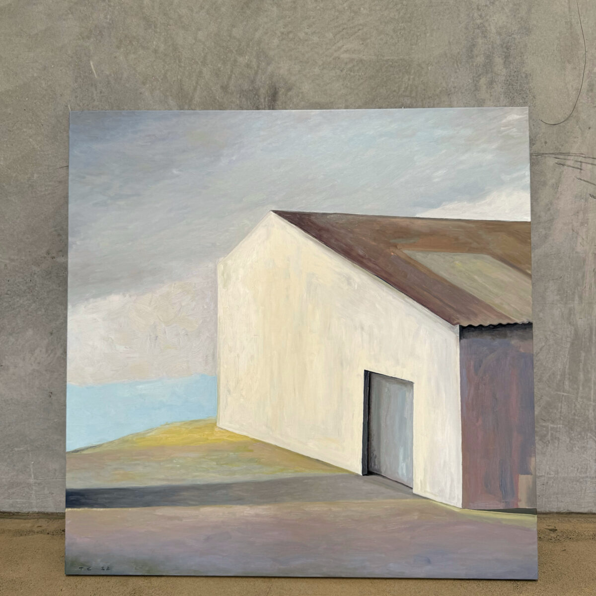 On the Ridge | Tony Coles | oil on canvas | 150 x 150 cm | $7,000