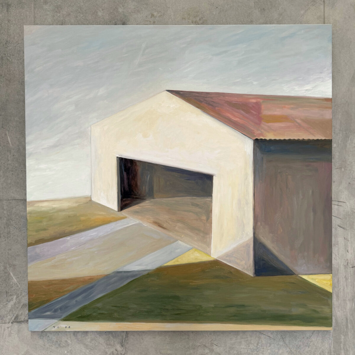 Shed | Tony Coles | oil on canvas | 150 x 150 cm | $7,000
