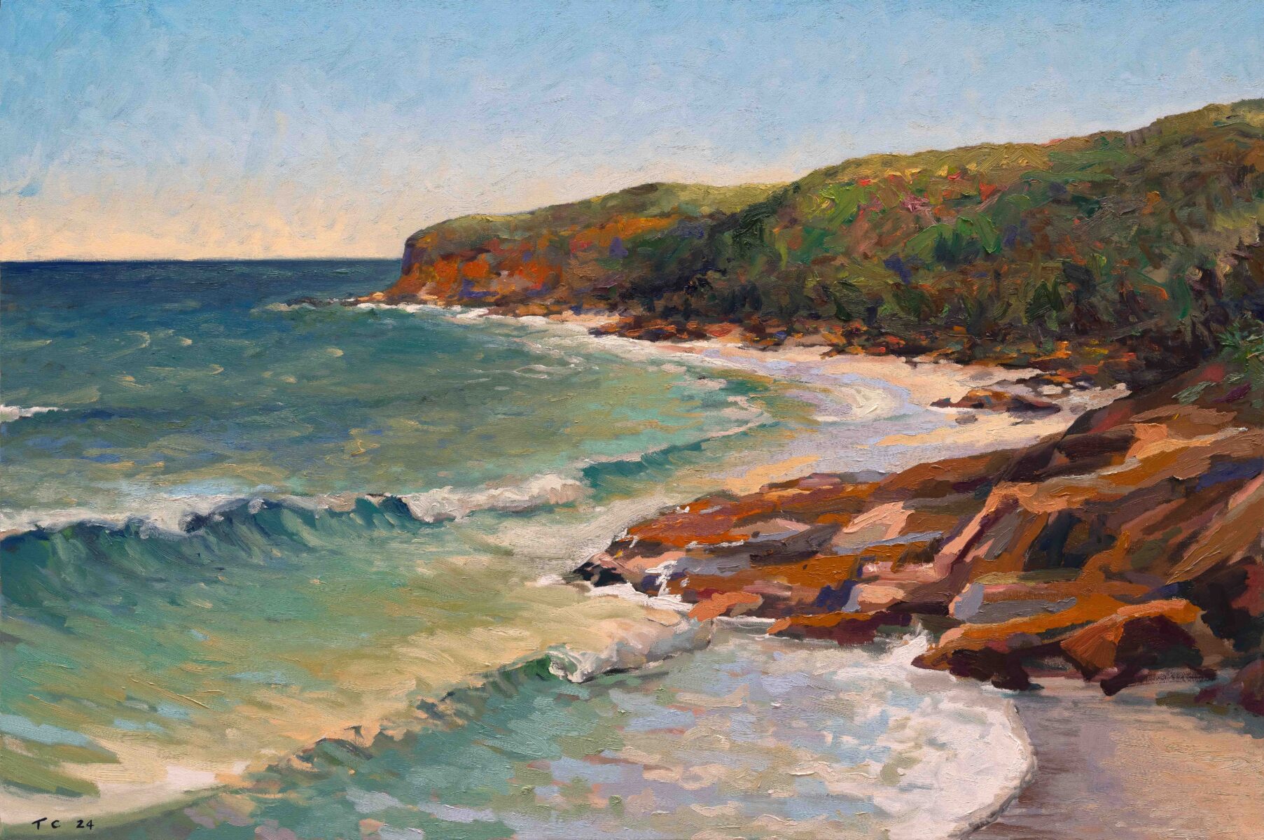 A Northern Headland 2024 | Tony Coles | oil on canvas | 102 x 153 cm | $5,500