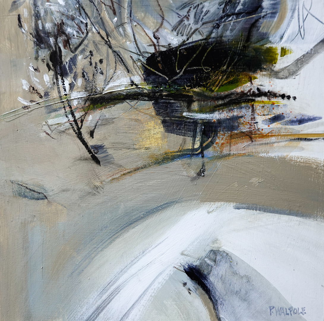 After the Burn | Pam Walpole | mixed media on board | 32.5 x 32.5 cm (framed) | $850