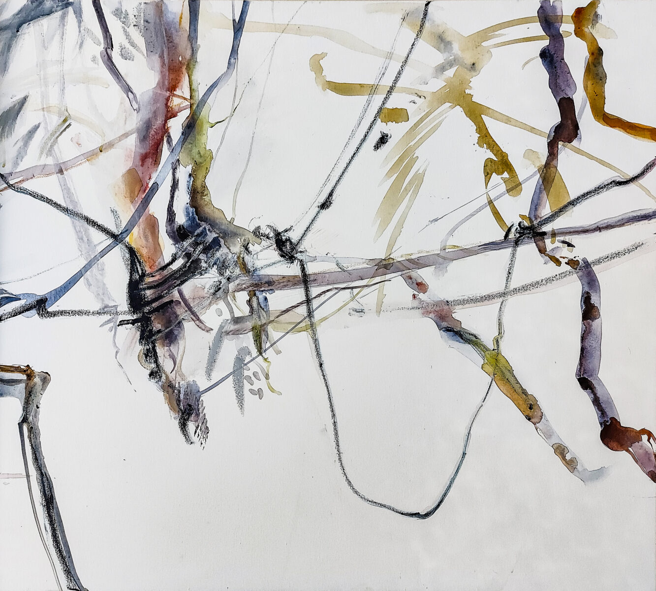 In the Canopy IV | Pam Walpole | mixed media on canvas | 91 x 101 cm | $2,500