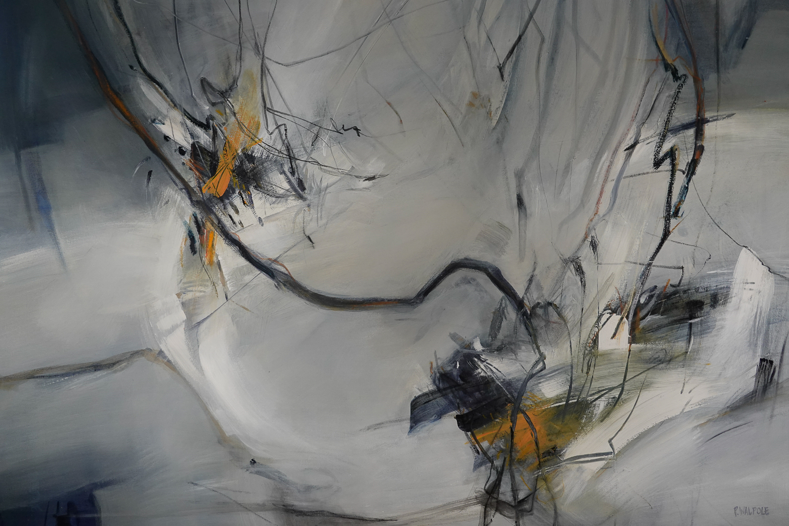 Out of the Ashes | Pam Walpole | mixed media on canvas | 100 x 150 cm | $4,800