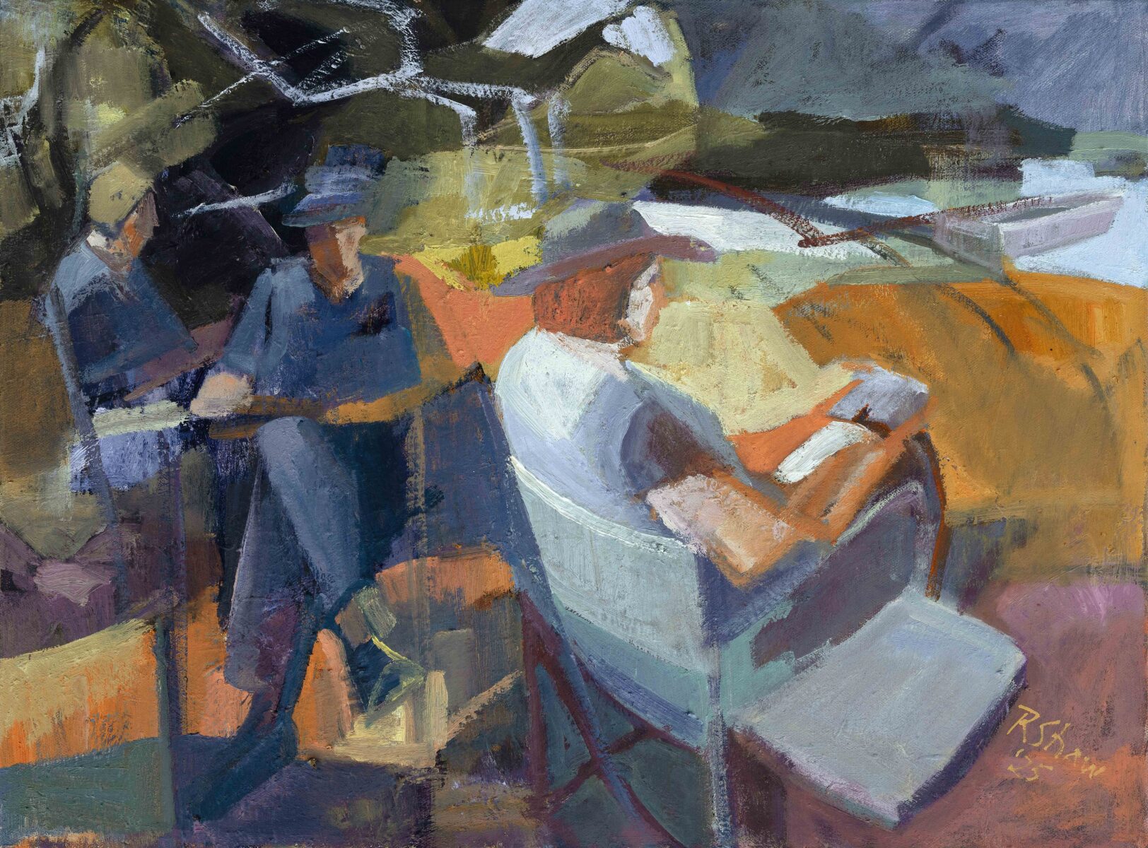 Lost in Different Worlds | Robyn Shaw | Oil on canvas | 46 x 61 cm | $1,200