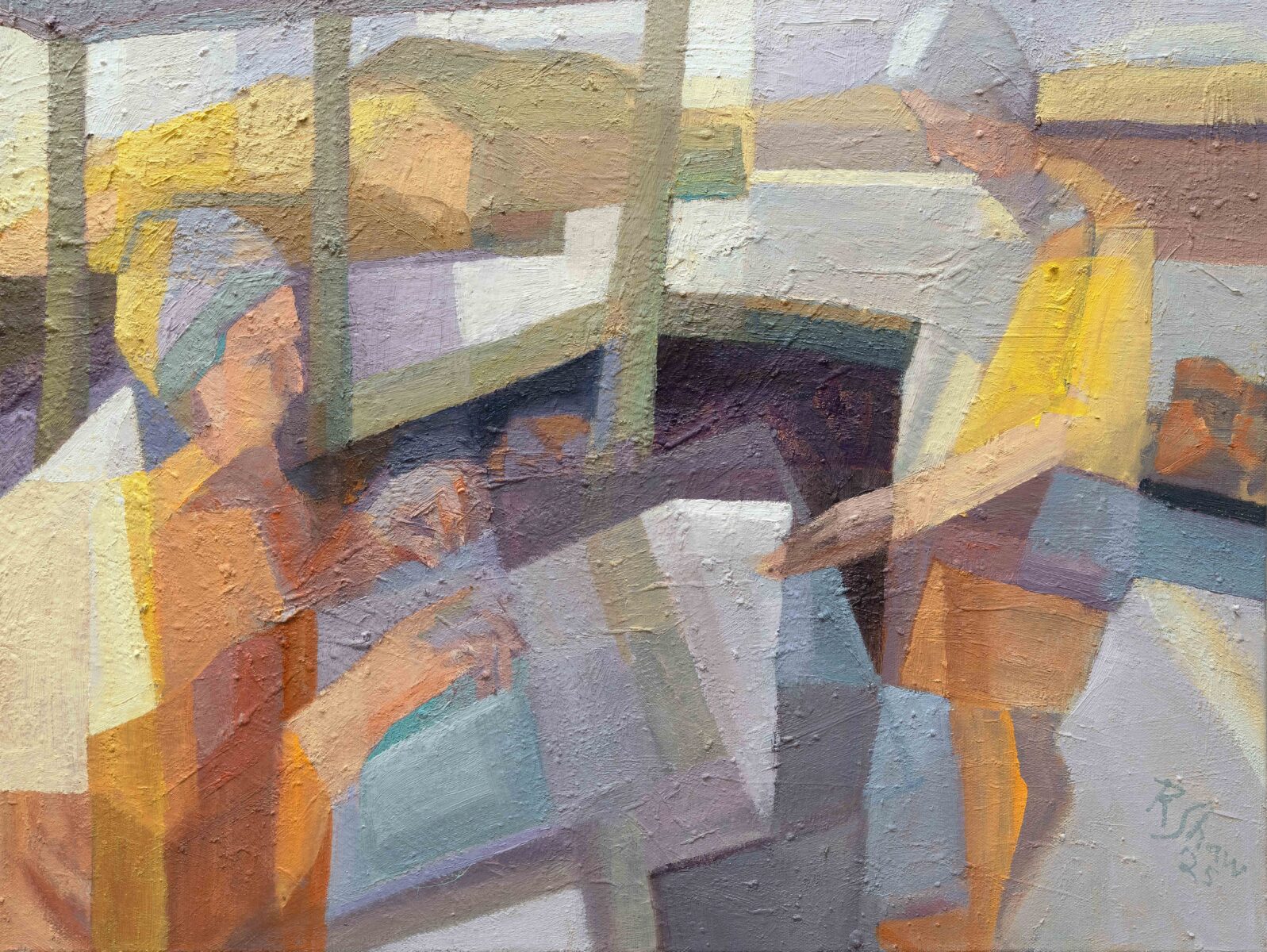 Lost Between Layers | Robyn Shaw | Oil on canvas | 46 x 61 cm | $1,200