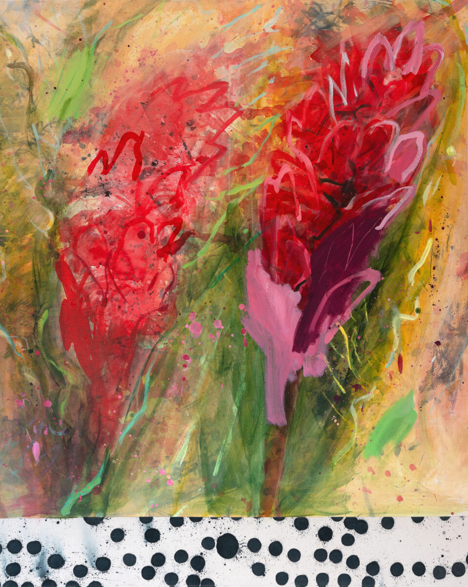 Standing Together | Helena Jackson-Lloyd | Acrylic on canvas | 148 x 118 cm | $4,400