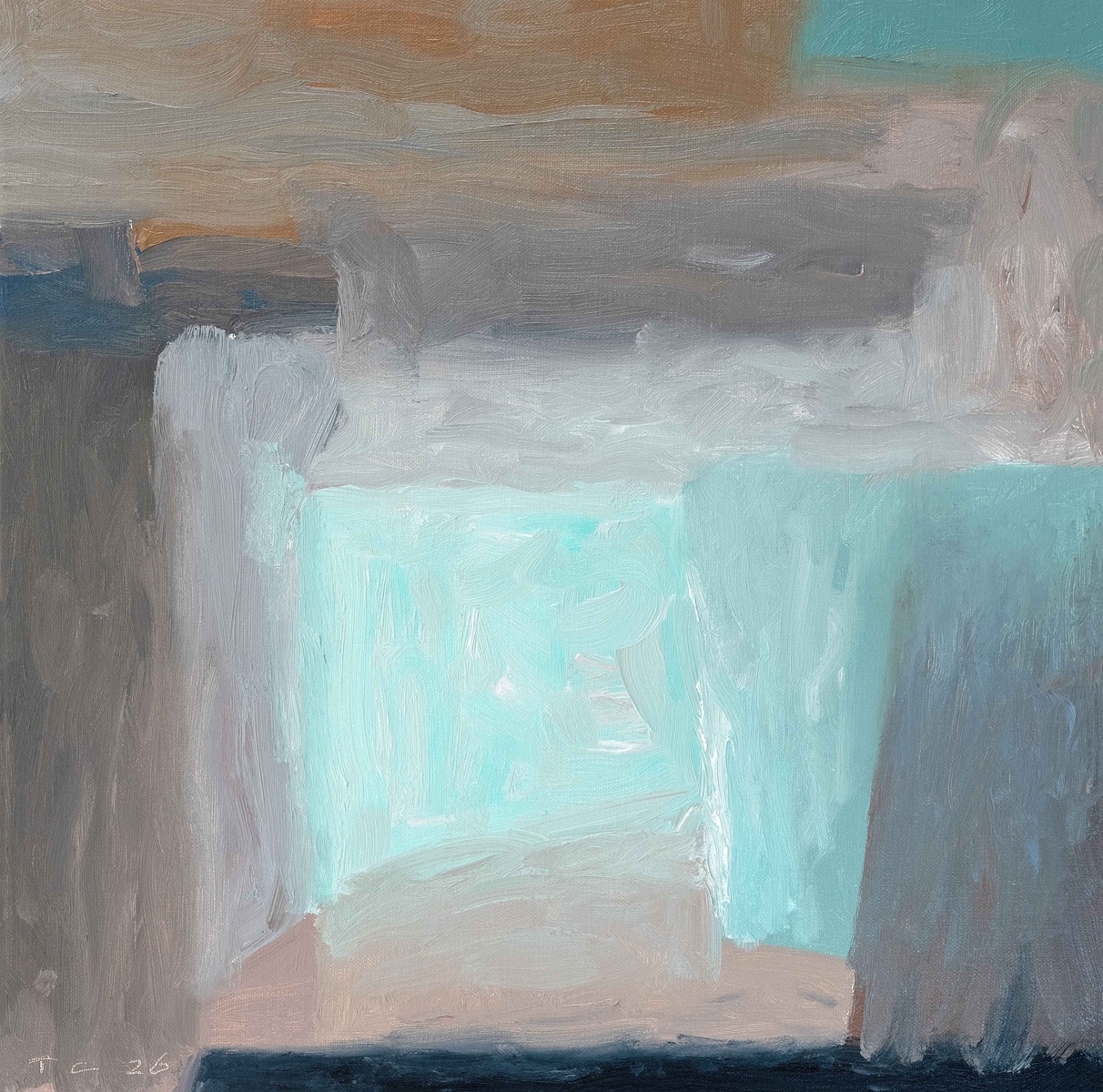 Patio | Tony Coles | oil on linen | 41 x 41 cm (unframed) | $1,600