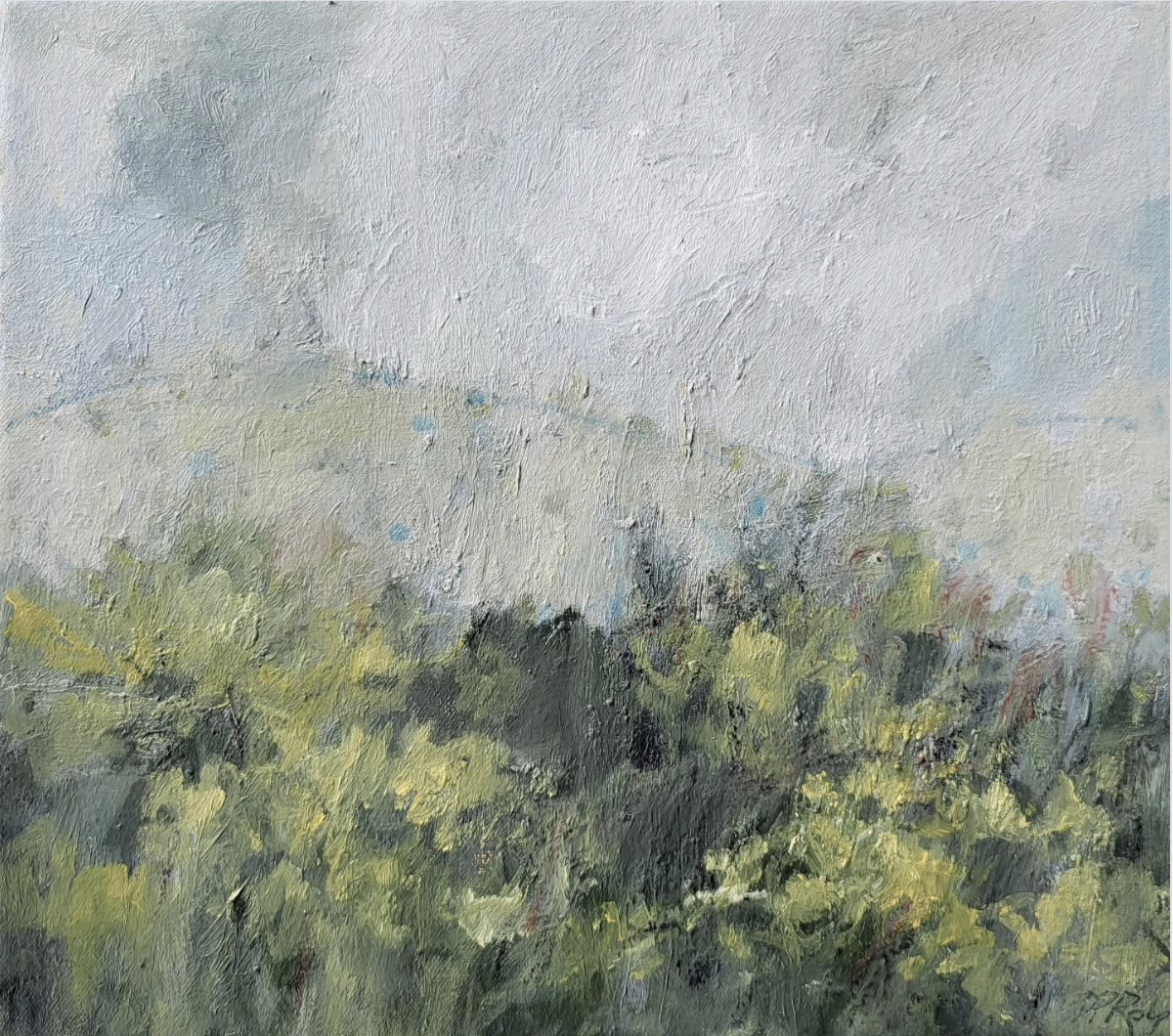 A Hill Near Me 2026 | Des Rolph | oil on canvas | 33 x 38 cm, framed | $1,300