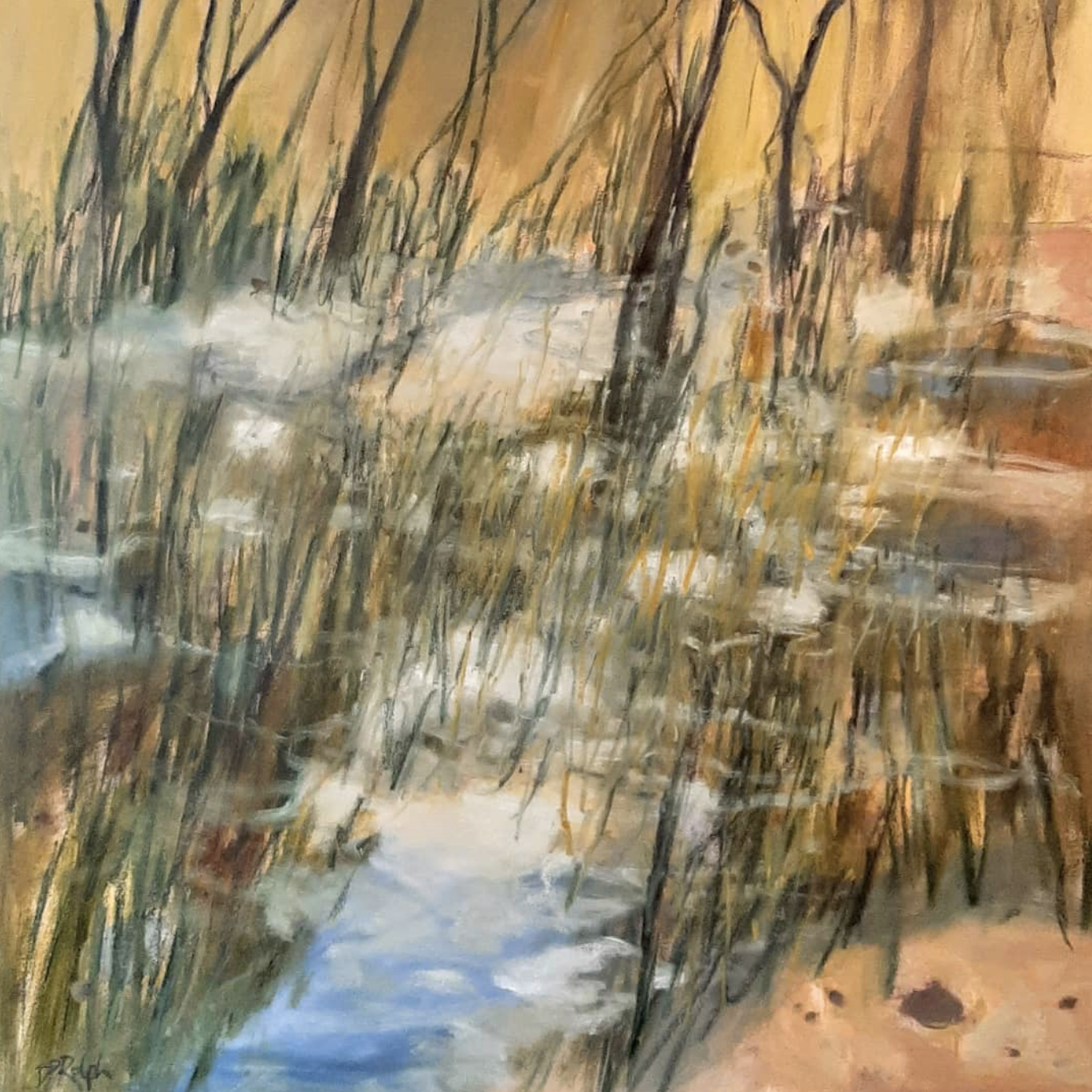 Regenesis 3 2022 | Des Rolph | oil on board | 120 x 120 cm, framed | $7,000
