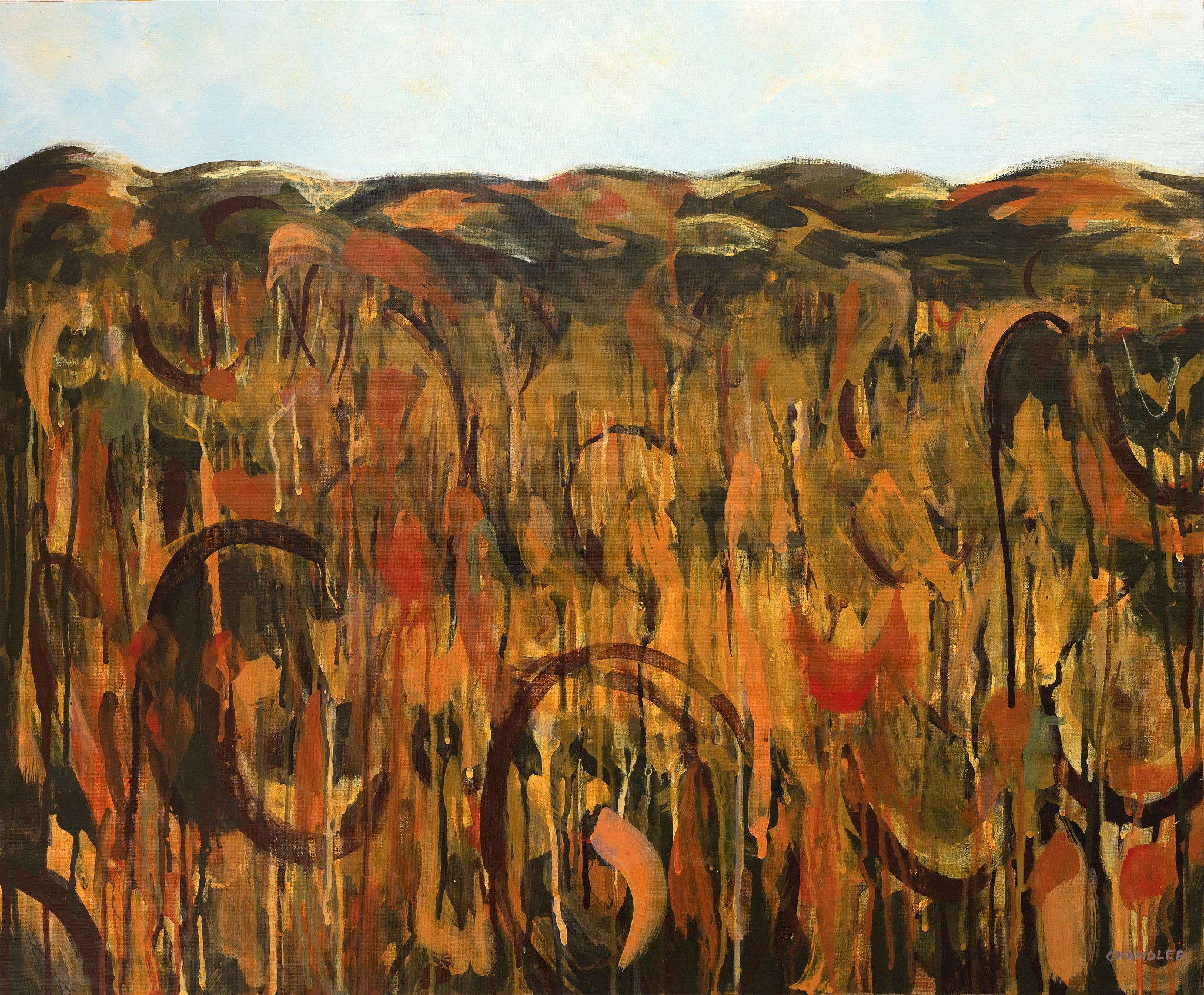 Wallum Rhythms 2025 | Lisa Chandler | acrylic on canvas | 61 x 76.5 cm | $1,500